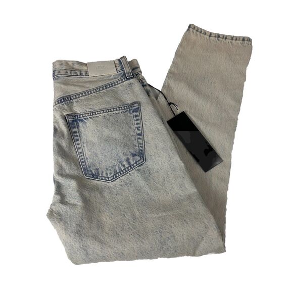 Edwin Womens Jeans 26 Light Blue Straight Leg Hana Ankle In Cielo 2021 ButtonFly - Picture 3 of 10